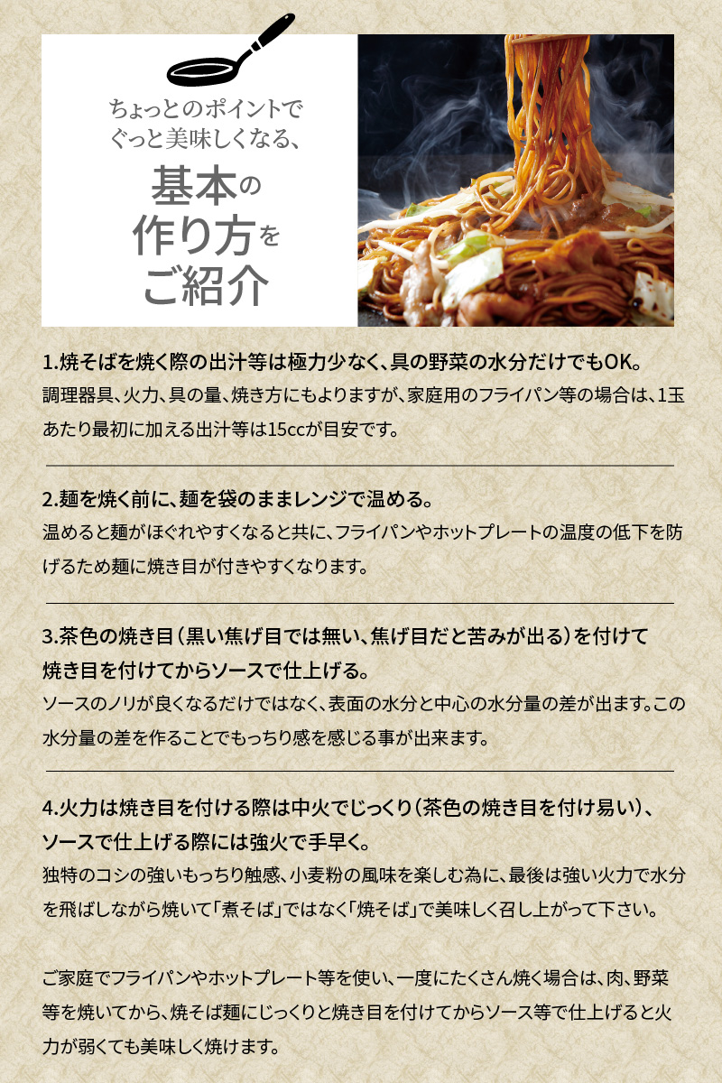 メディア紹介多数！大磯屋製麺所の熟成焼そば 10食(中太麺) 特製ソース1本付き　H014-023