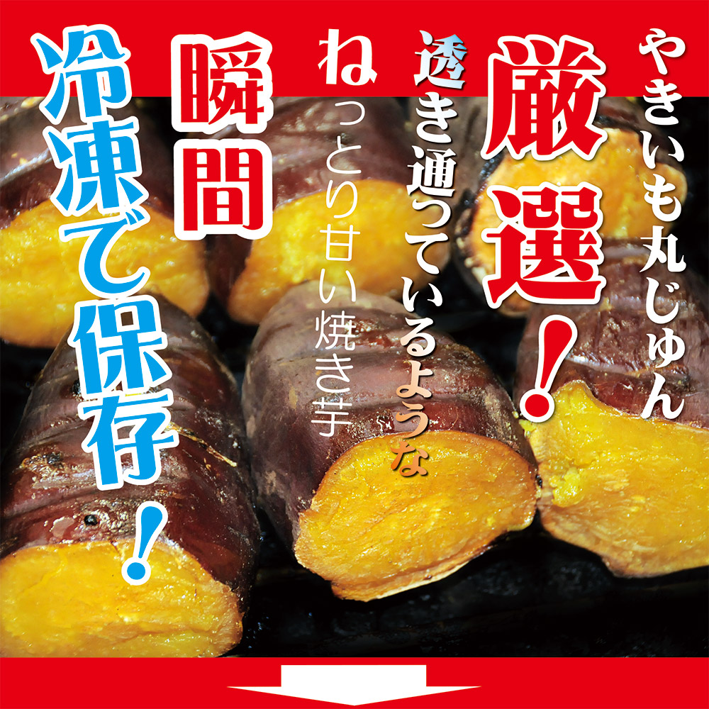 焼き芋 冷凍 冷やし焼き芋 シャリシャリちゃん 1kg(100g×10) 紅はるか＆シルクスイート　H047-024
