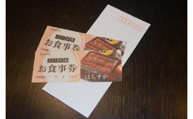 鰻料理専門店「うなぎ処はちすか」お食事券 2枚　H026-027