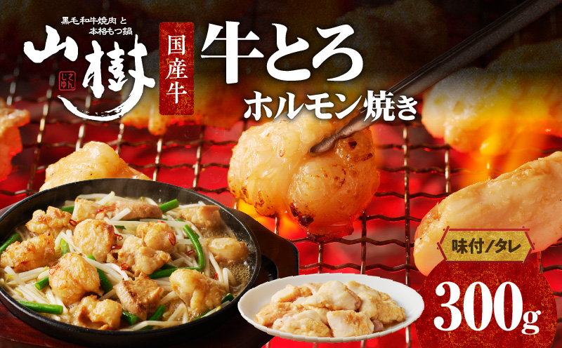 山樹の国産牛とろホルモン焼き（味付/タレ）　300g