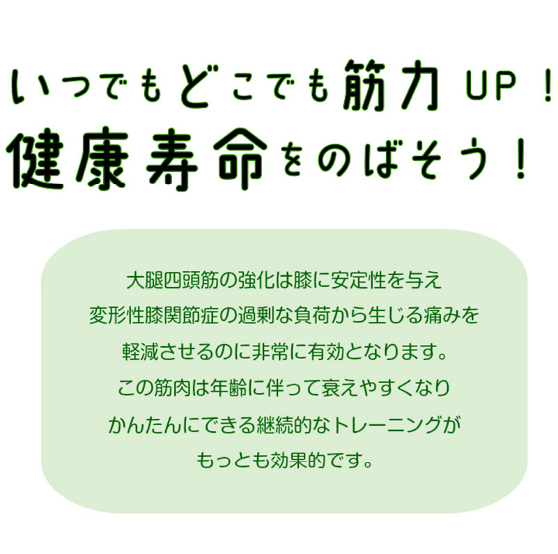 簡易型大腿四頭筋訓練器 「プッシュボード」