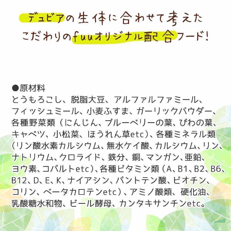 fuu スペシャルブレンド うまうまデュビアのごはん（50g）