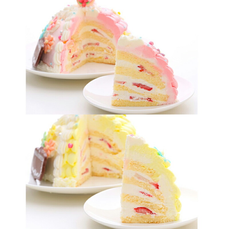 【いちごのバースデーケーキ】プリンセスドールケーキ