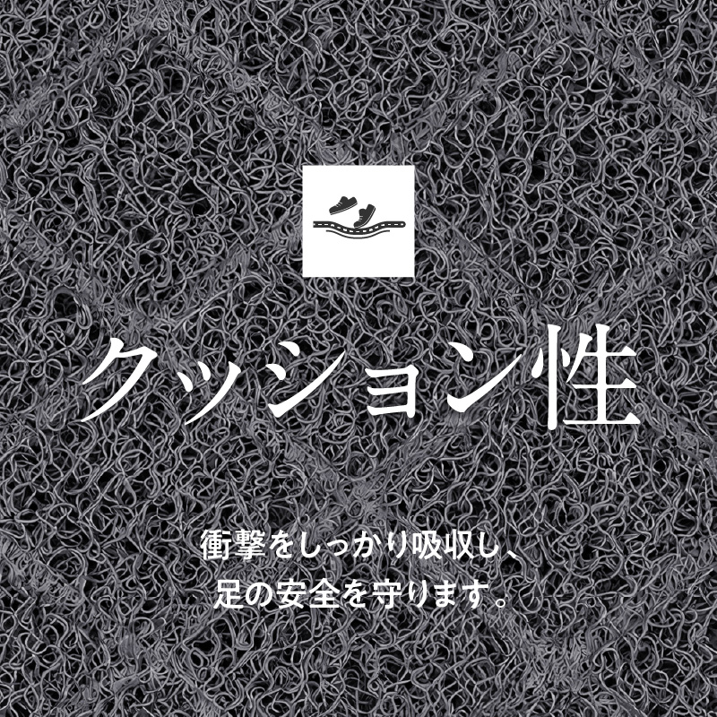 耐久性に優れた泥落としマット　約450mm×750mm　(2色から選択)