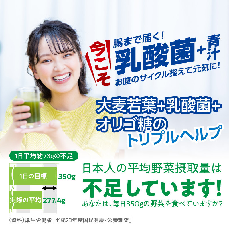 【乳酸菌プラス】山本漢方の大麦若葉粉末(60スティック入り)