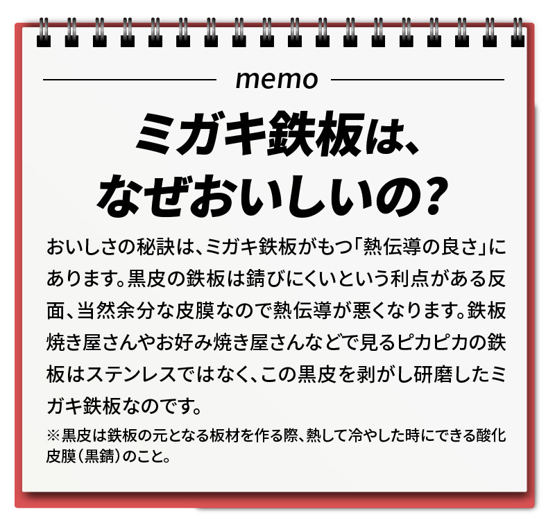 鍛冶屋の頓珍漢 ミガキ鉄板S180(特製ハンドル付)