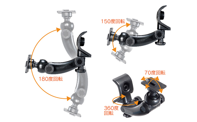 新型ジムニー・シエラ専用スタンド＆スマホホルダーBSA07＜2.5-5＞　