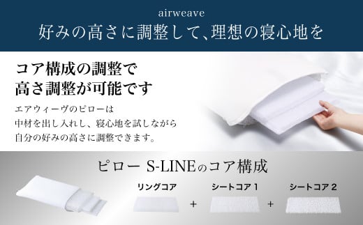 エアウィーヴ 四季布団 セミダブル×ピロー S-LINE セット 寝具 布団 ふとん 敷布団 敷き布団 枕 まくら