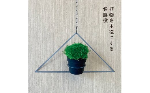 GRAVIRoN Hang Plants シリーズ Triangle 酸洗鉄（プランツハンガー）