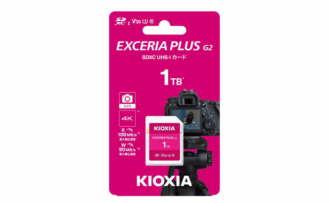 キオクシア（KIOXIA）EXCERIA PLUS G2 SDXC UHS-Iメモリカード　１TB