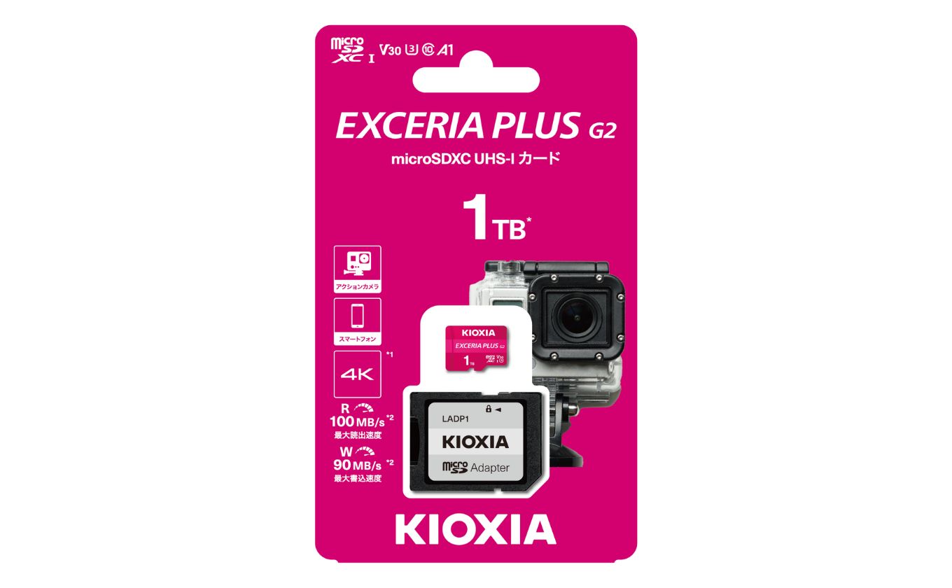 キオクシア（KIOXIA）EXCERIA PLUS G2 microSDXC UHS-Iメモリカード　１TB