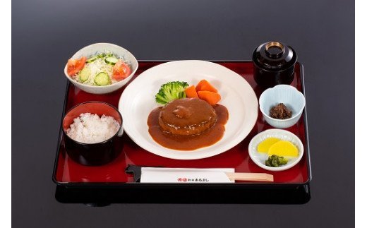 348 まるよし伊勢おはらい町店　松阪牛牛鍋（切り落とし）or松阪牛ハンバーグ（デミグラスソースorきのこ餡ソース）　ペアお食事券