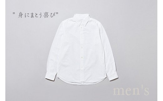 076 oisesan white shirt(オイセサン)伊勢木綿の白シャツ夫婦セット