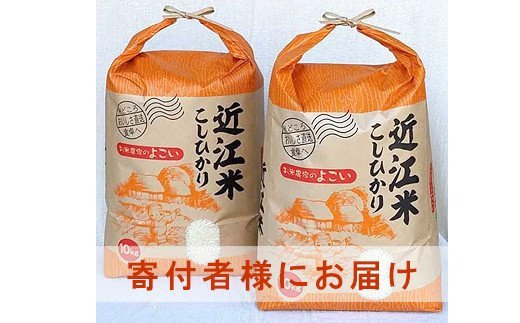 ◇【お米シェア】高島市安曇川特別栽培米近江米コシヒカリ20kg