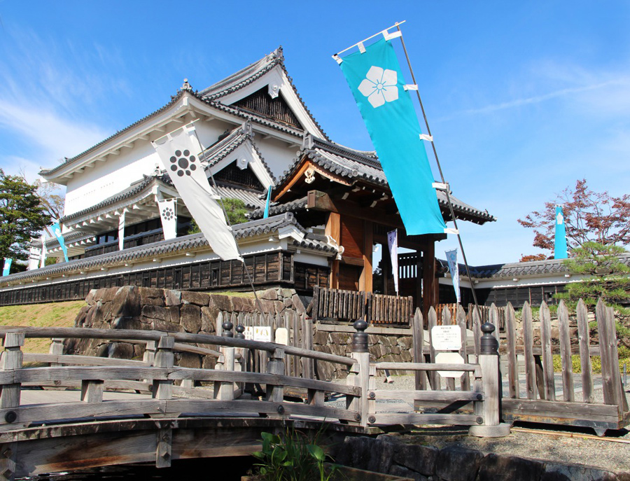 明智光秀「最後の城」勝龍寺城の『御城印』＆細川家・明智家の家紋入り『ペア竹箸セット』[0781]