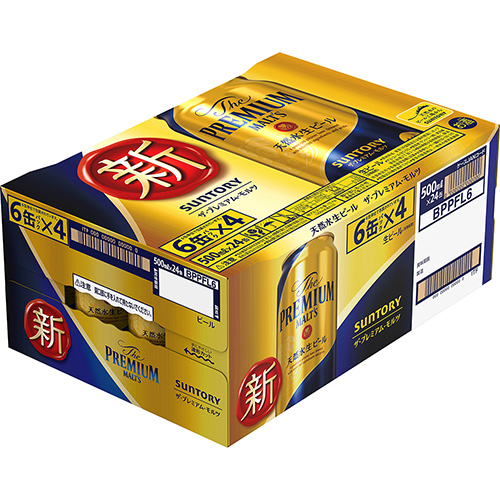 《6ヶ月定期便》〈天然水のビール工場〉京都直送 ザ・プレミアム・モルツ500ml×24本 全6回 [1422]