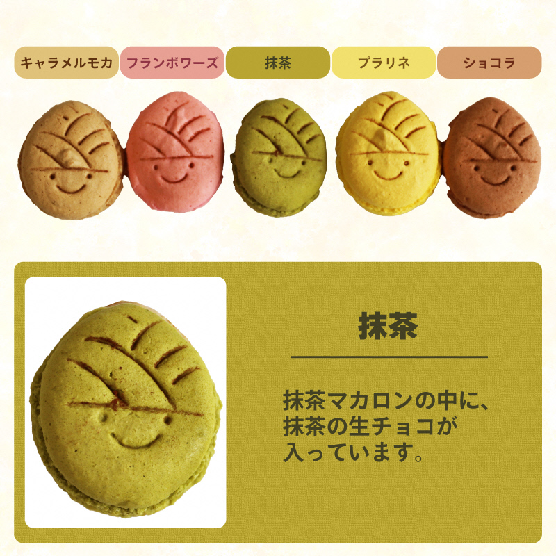 タケノコ戦隊マカロンジャー マカロン 5色 3箱 化粧箱入り｜デザート スイーツ 焼き菓子 マカロン たけのこ タケノコ たけのこマカロン ご当地 京都 長岡京 長岡京市 [1486]