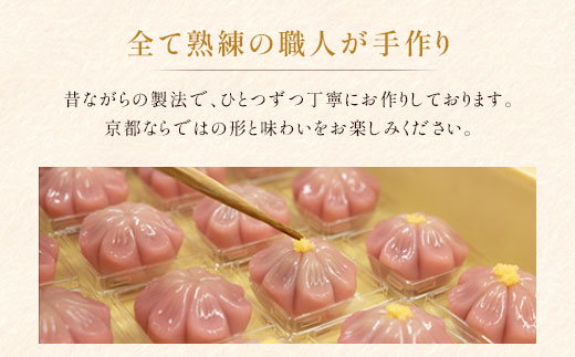 京都の職人手作り「上生菓子6個箱」 [1138]
