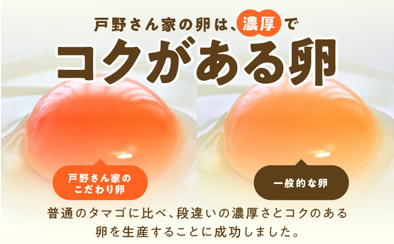 【定期便】とことん餌にこだわった “戸野さん家のこだわりタマゴ” とのたま (計180個・30個×全6回）【毎月配送コース】 099Z163