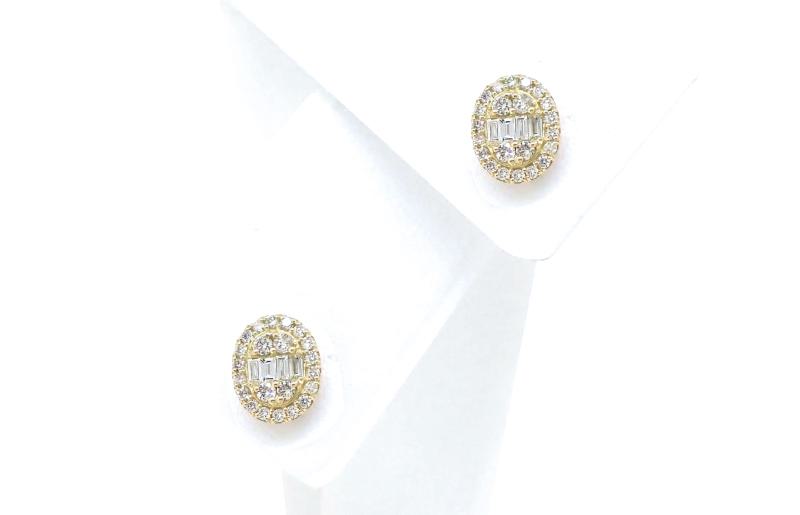 アルカンシェル K18YGダイヤピアス（計 0.5ct）【鑑別書付き ジュエリー プレゼント ギフト ファッション アクセサリー 贈り物 贈答 お祝い 記念日】 J021-2