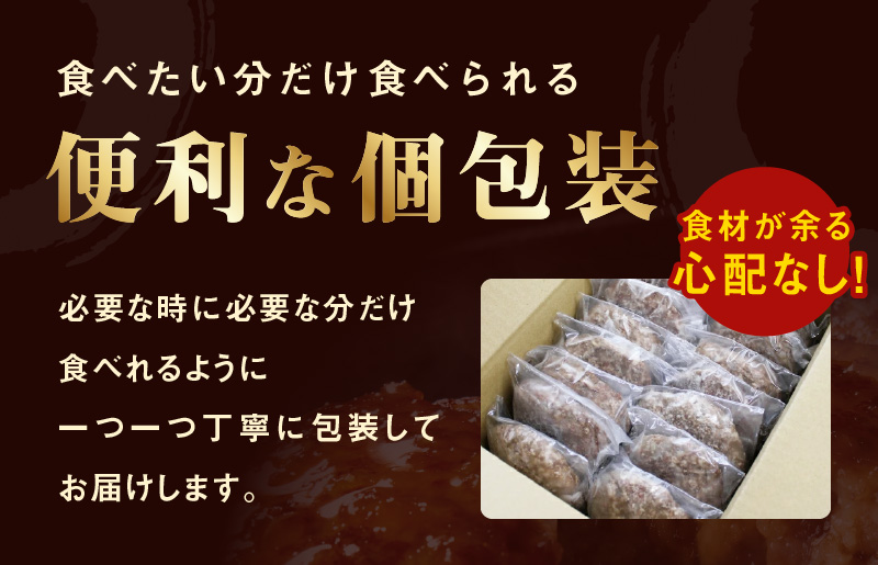 【特別寄附金額】黒毛和牛入り 国産牛肉100％ ハンバーグ 150g×16個 個包装 G1093