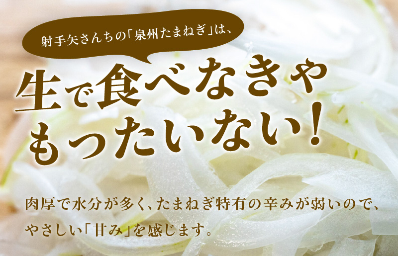 射手矢さんちの泉州たまねぎ 5kgとドレッシング 500ml×1本 G1302