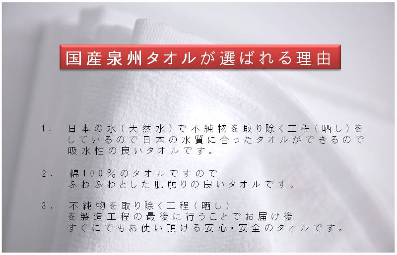 濃色カラー タオルセット（モスグリーン） バスタオル2枚・フェイスタオル5枚 泉州タオル G1120