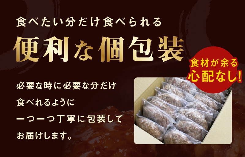 黒毛和牛入り 国産牛肉100％ ハンバーグ 定期便 16個×全6回 150gサイズ【毎月配送コース】 G976