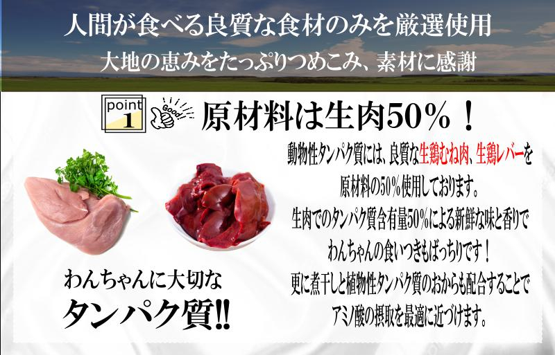 【定期便】国産 無添加 ドッグフード「いのちのごはん」1kg×全3回【毎月配送コース】 099Z169