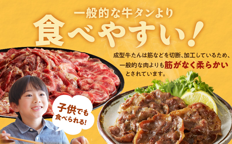 ねぎ塩 牛たん（成型）合計 1kg 小分け 250g×4【牛タン 牛肉 焼肉用 薄切り 訳あり サイズ不揃い】 G1177