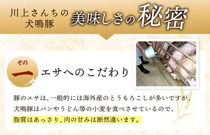 【泉佐野ブランド豚】犬鳴ポーク 3種 食べ比べセット（切り落とし／うで／ロース） 015B286