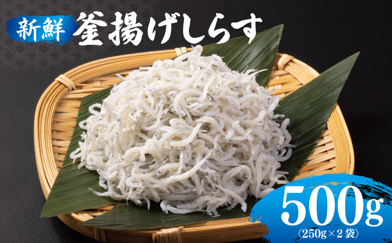 新鮮 釜揚げしらす 合計 500g 小分け 250g×2P 010B1505
