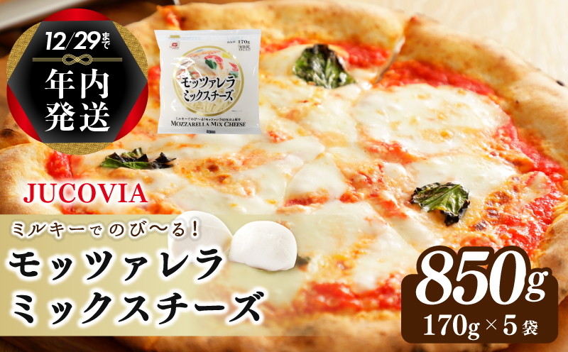 【年内発送】 【ムラカワチーズ】JUCOVIA モッツァレラミックスチーズ 850g（170g×5パック） 099H2981y