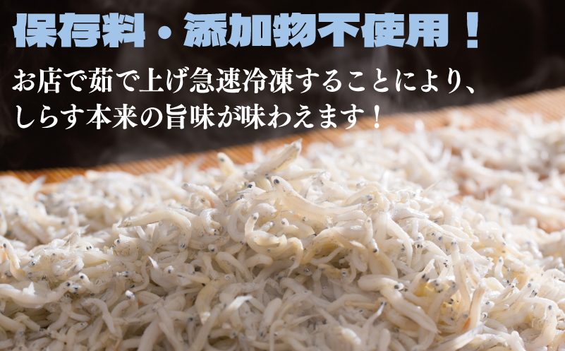 【年内発送】 新鮮 釜揚げしらす 合計 500g 小分け 250g×2P 010B1505y