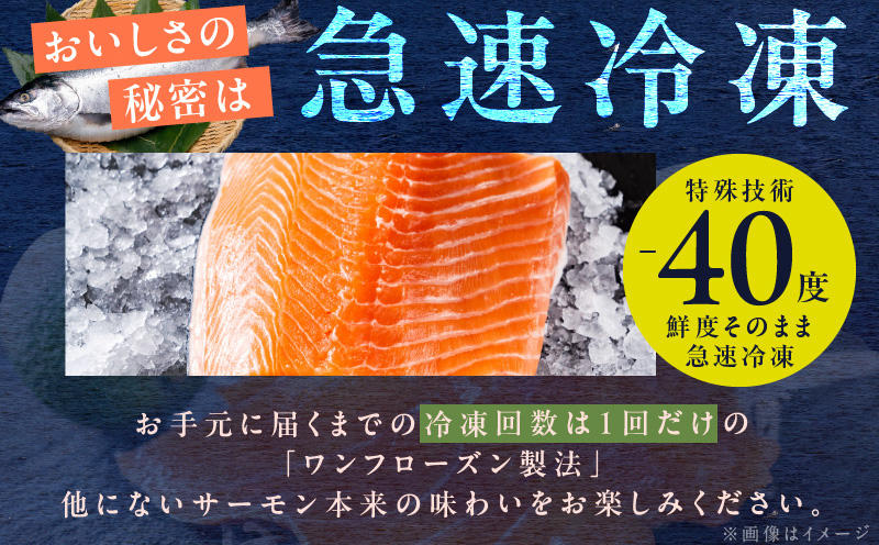 昆布塩加工 ボイルズワイ蟹 ビードロカット 400g前後 約2人前＆アトランティックサーモン 200g前後×2パック 人気の食べ比べセット G1563