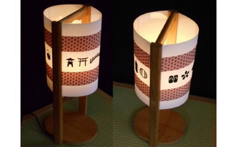 着物生地で作ったおしゃれな行灯（あんどん） 日本の文化 030D060