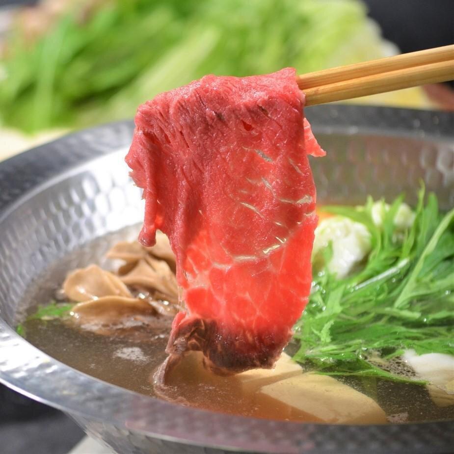 【ふるさと納税】【肉の天園】神戸牛 赤身 モモ しゃぶしゃぶすき焼き200g