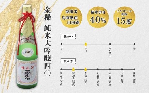 金稀　純米大吟醸四〇（720ml）