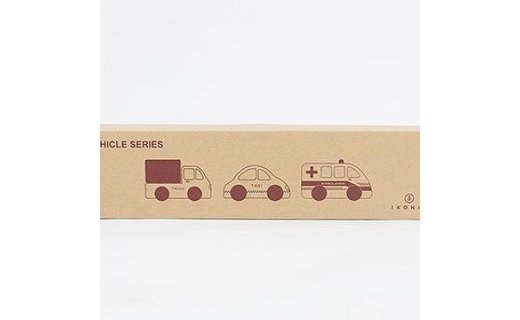 桧のおもちゃ　アイコニー　はたらく車シリーズ IKONIH　Vehicle Series