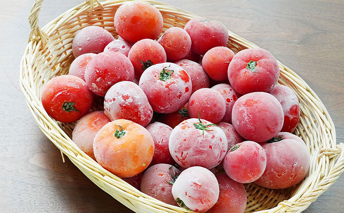 【トマトGP受賞】栽培期間中農薬化学肥料不使用　訳あり　調理用冷凍トマト6kg