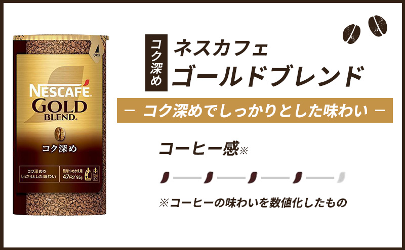 ネスレ日本 ネスカフェ ゴールドブレンド コク深め エコ＆システムパック【バリスタ詰め替え用】 95g×12個入 - ふるさとパレット  ～東急グループのふるさと納税～