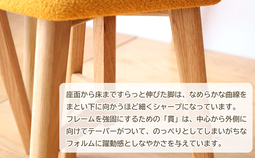 DELTA STOOL デルタスツール　からし色