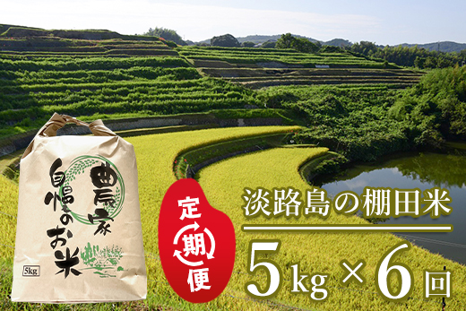 【定期便】淡路島の棚田米　5kg×6回