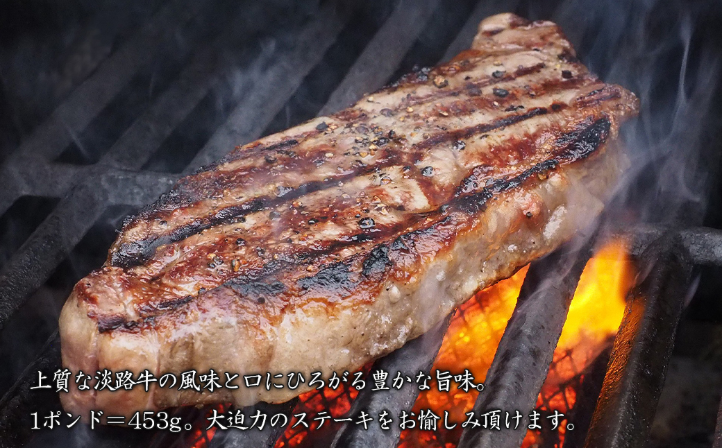 淡路牛希少部位1ポンドステーキ　約450ｇ　　　[ステーキ 牛肉 ステーキ 国産 ステーキ 淡路島 ステーキ おすすめ]