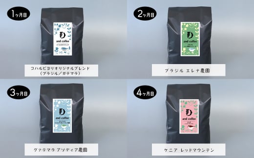 【定期便10ヶ月】スペシャルティーコーヒー定期便（豆２００g×２種×１０回）合計４kg