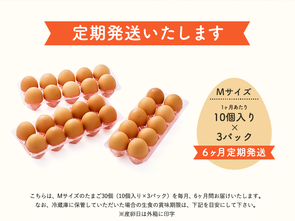 044AB01N.タズミの卵Ｍサイズ（30個×6か月）【最大4ヶ月待ち】