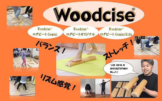 M-GA1.【ウッドサイズ健康法】Woodcise(R) ログビート　Gemini（ジェミニ）