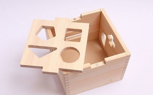 CE-10.【檜のおもちゃ】ドロップボックス　DROP BOX
