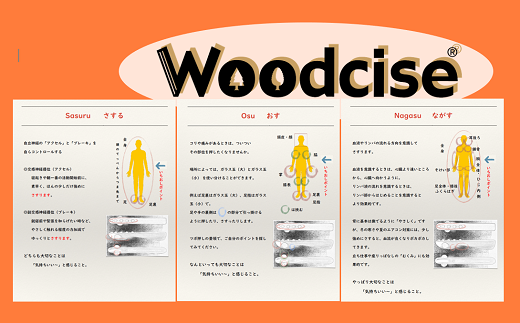 M-KCG1.【ウッドサイズ健康法】Woodcise(R)　4点セット