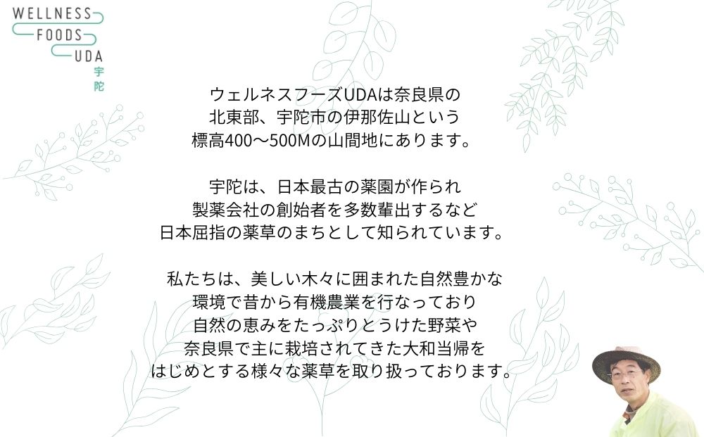 大和当帰 入浴剤 25包（1袋 5包入×5個) /ウェルネスフーズ UDA ふるさと納税 無添加 有機栽培 おすすめ リラックス ストレス解消 ボディケア 肌荒れ 改善 疲労回復 送料無料 奈良 宇陀